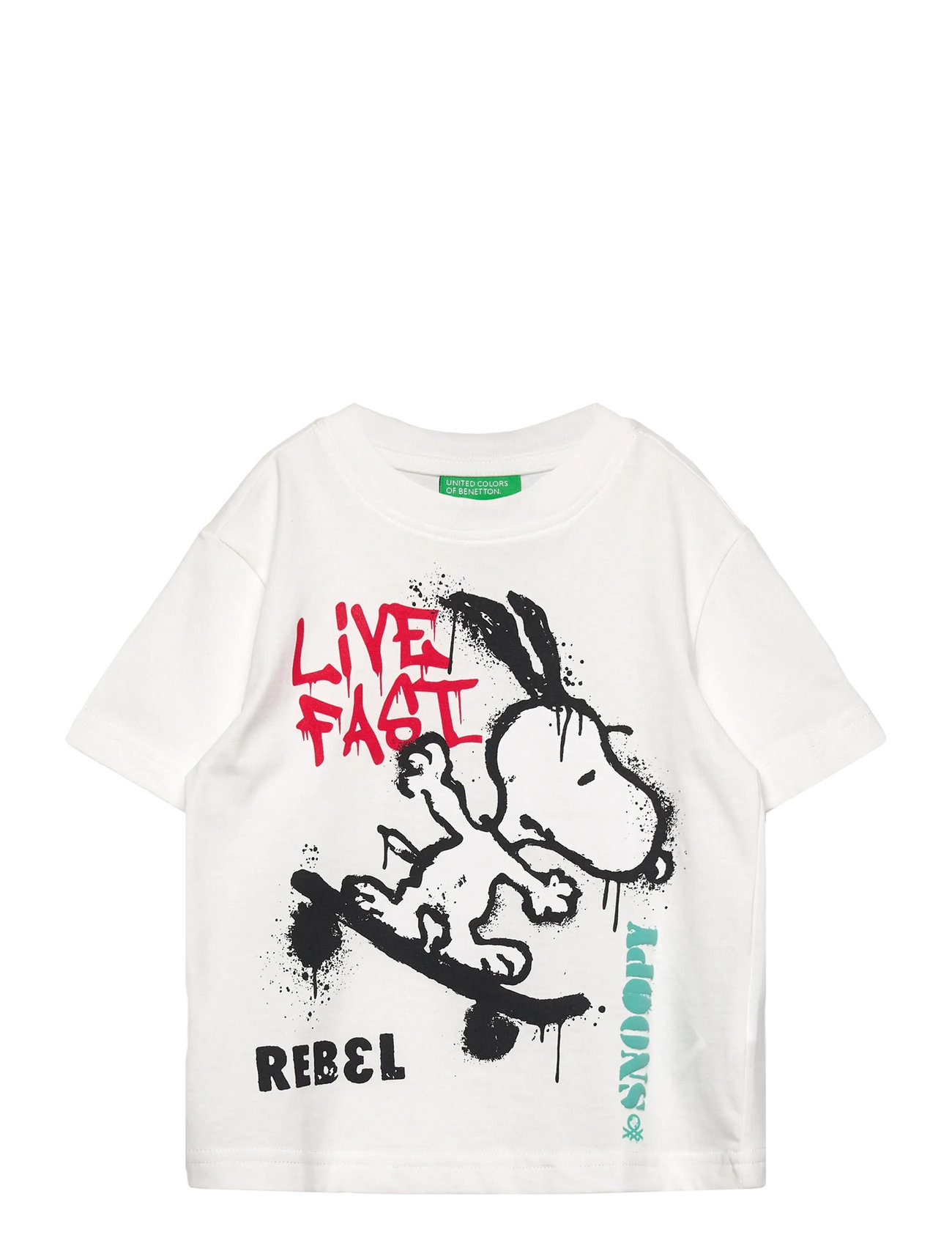 UNITED COLORS OF BENETTON T-Shirt Weiß - 104 - Kinder