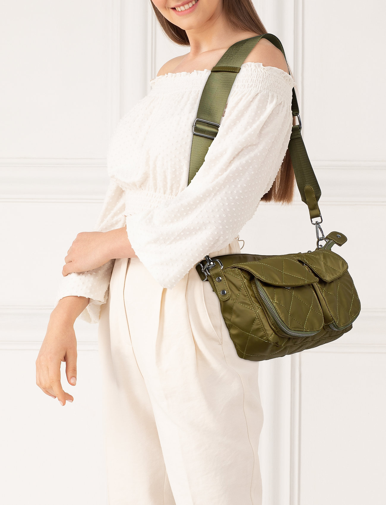 Unlimit Shoulder Bag Emily Bags Top Handle Bags Grøn Unlimit