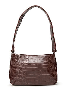 dark brown handbag