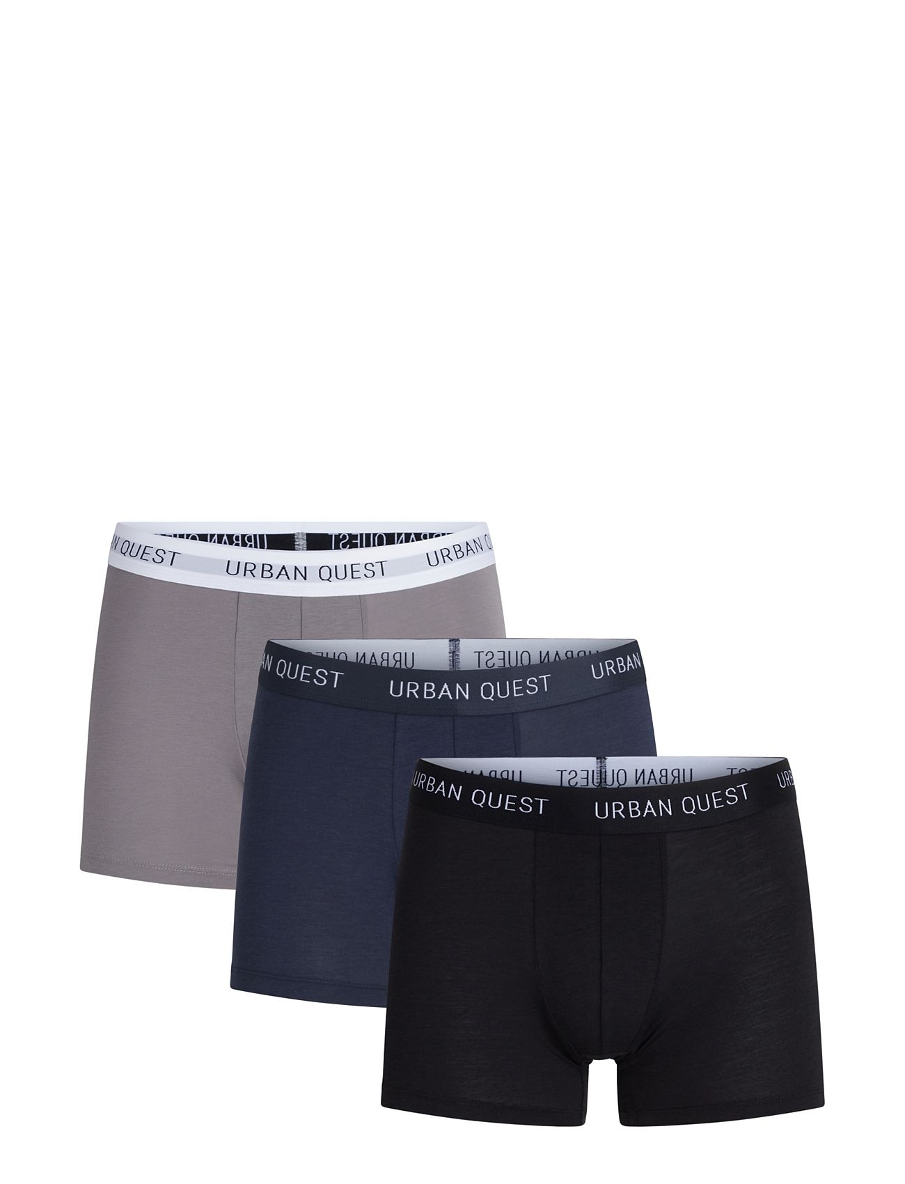 URBAN QUEST 3-Pack Herren Bamboo Strumpfhose Schwarz - XXL - Herren