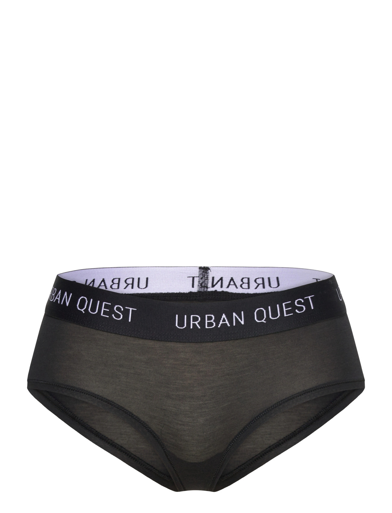 URBAN QUEST 3-Pack Damen Bamboo Hipster Panty Schwarz - XS - Damen