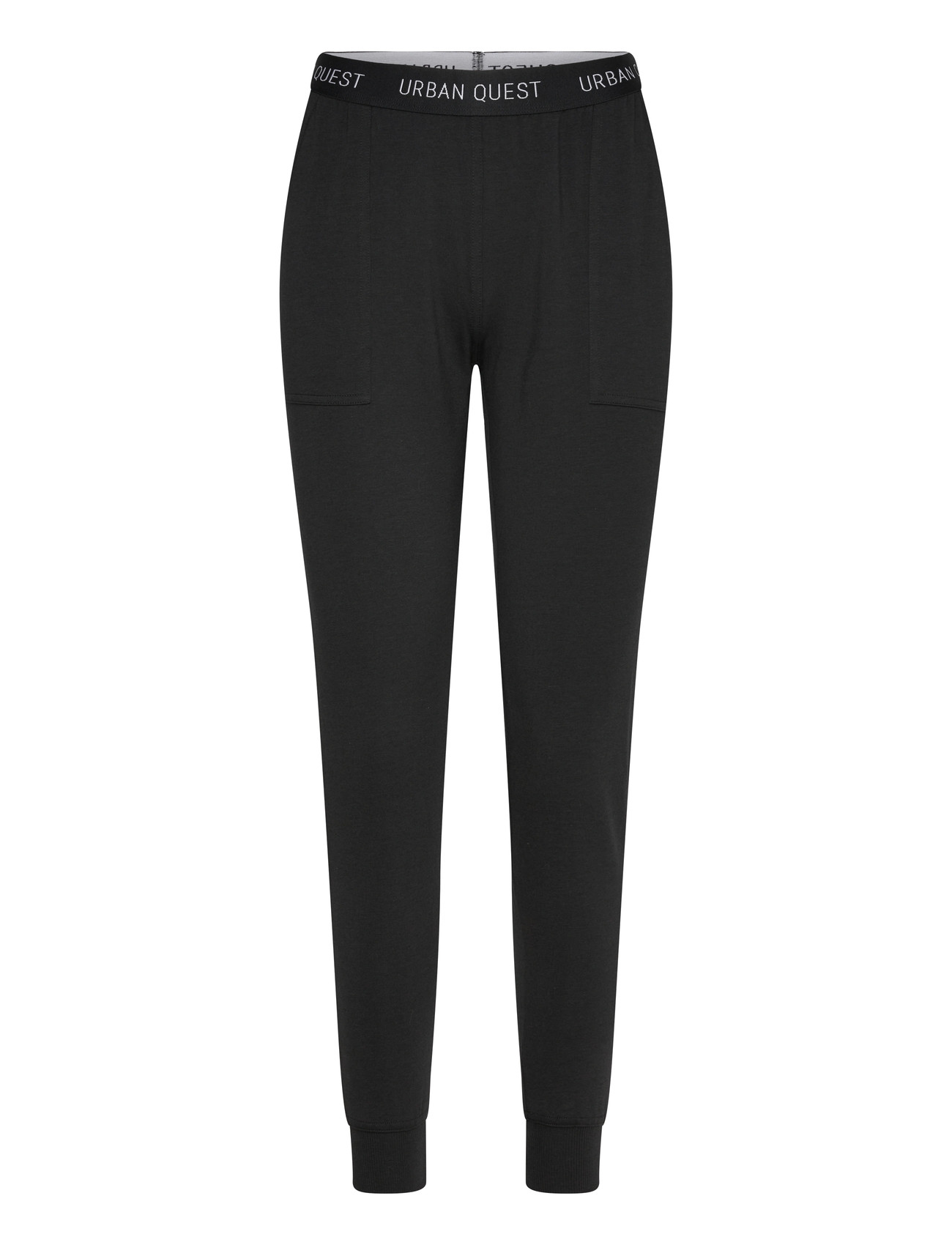 URBAN QUEST Damen Bamboo Jogginghose Schwarz - L - Damen