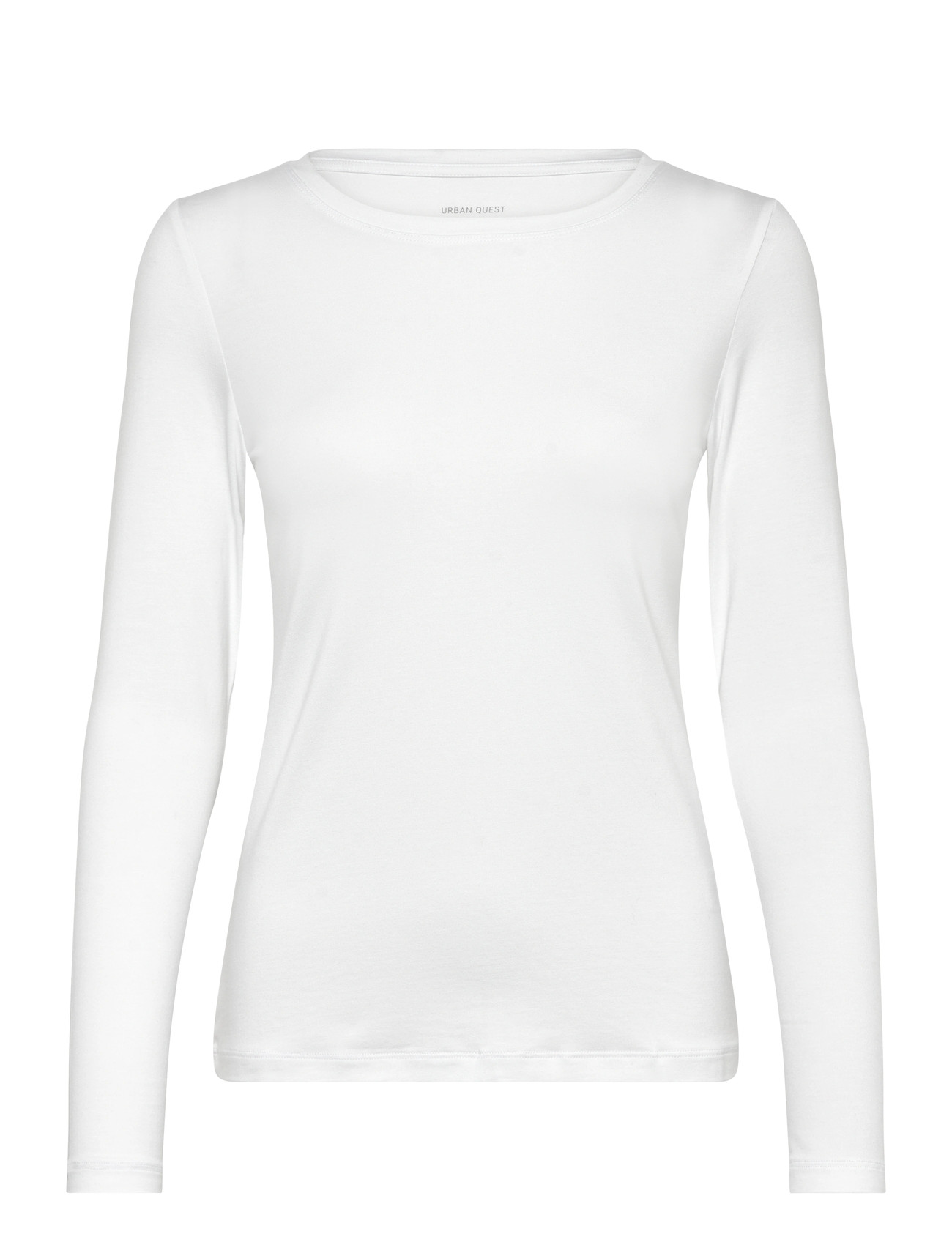 URBAN QUEST Damen Bamboo L/S T-Shirt Slim Fit Weiß - XS - Damen