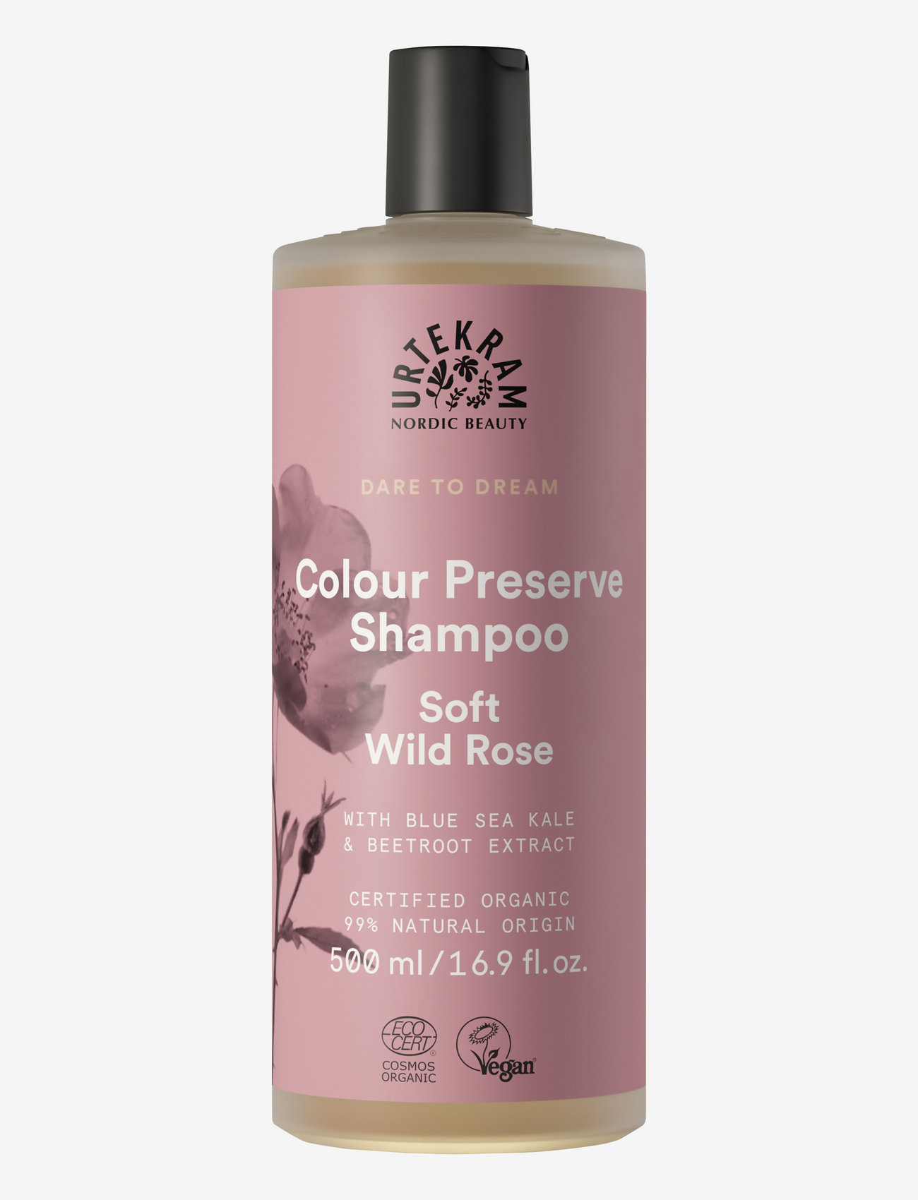 Urtekram - Color Preserve Shampoo Soft Wild Rose Shampoo 500 ml - shampoo - dark graphite - 0