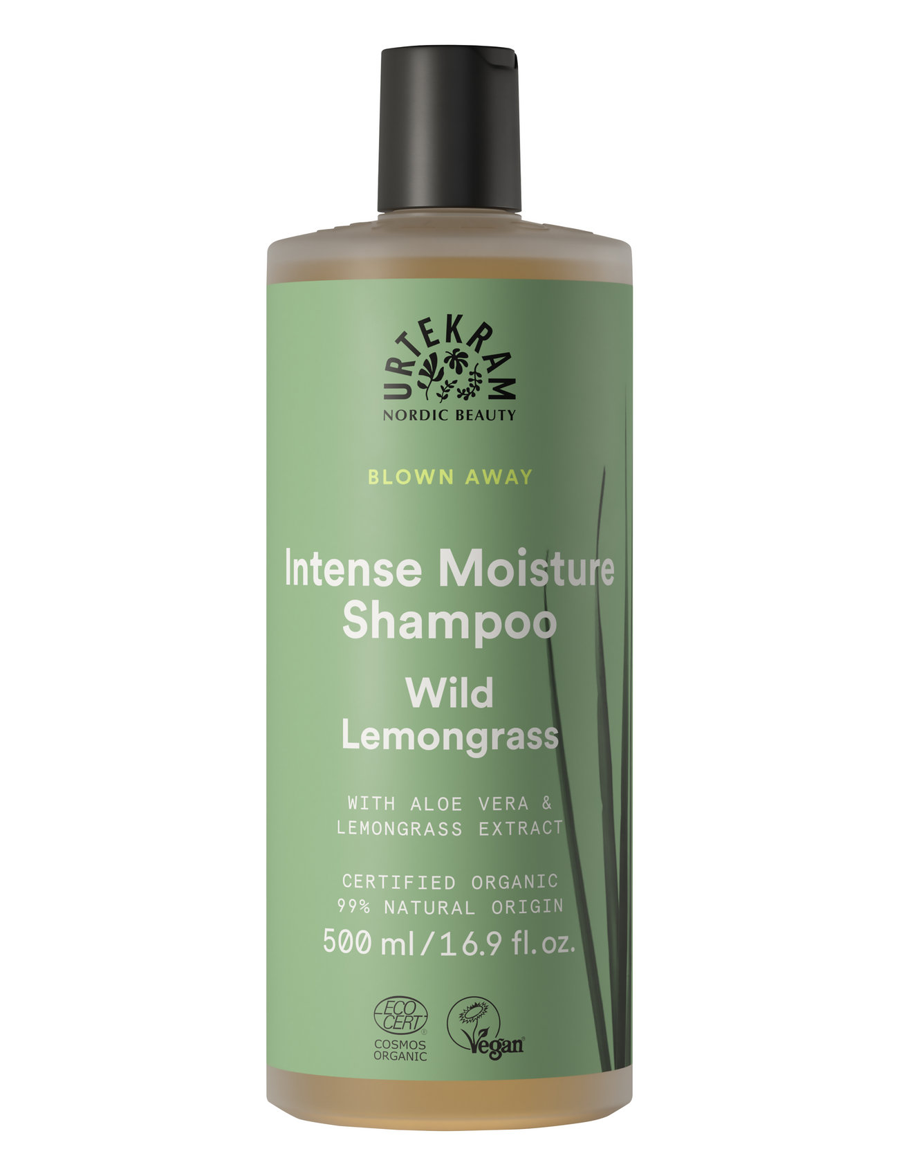 Intense Moisture Shampoo Wild Lemongrass Shampoo 500 Ml Schampo Nude Urtekram