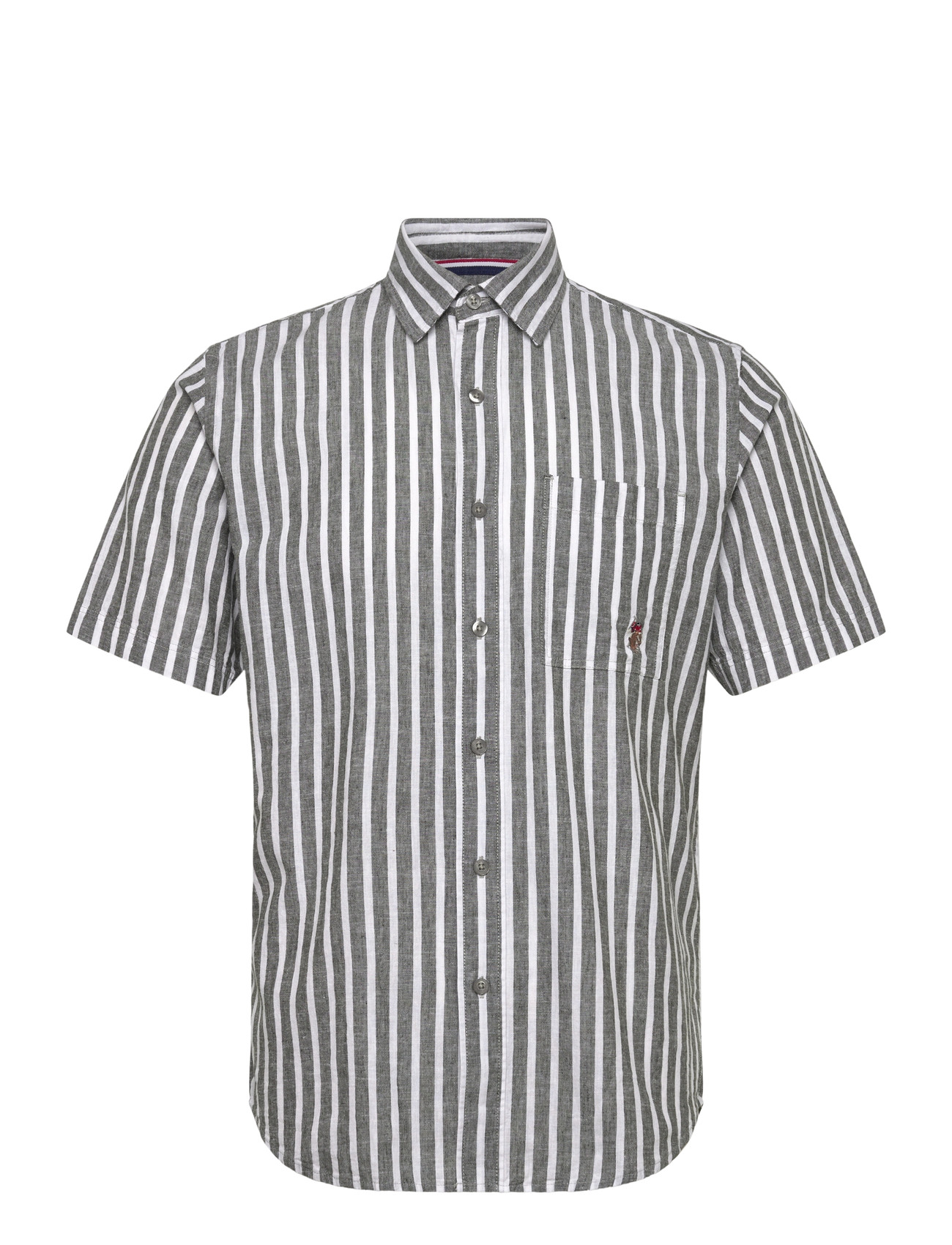 U.S. POLO ASSN. Marli Reg Cot Li Uspa M Shirt Grau - S - Herren