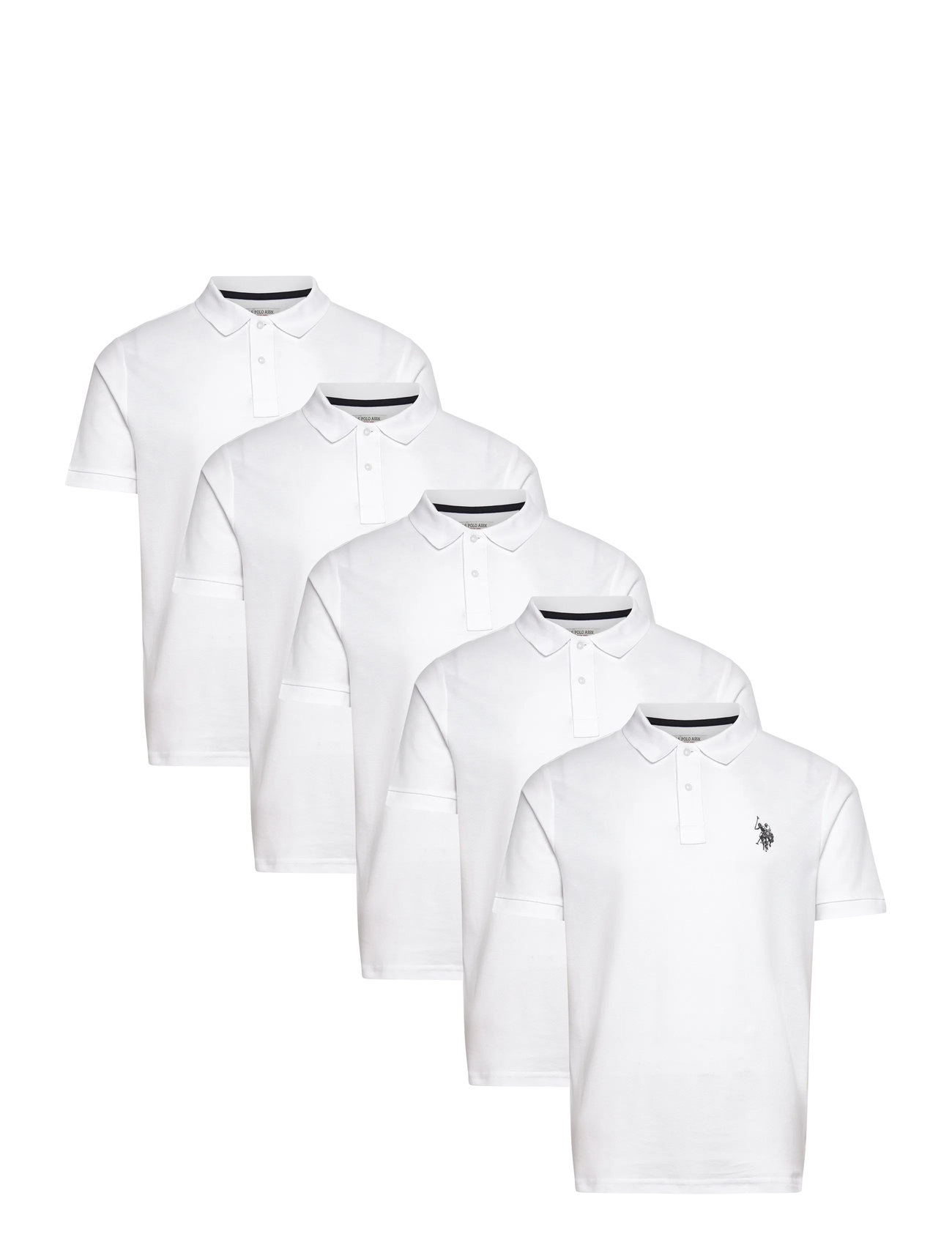 U.S. POLO ASSN. Billy Reg Pi 5 Pk Uspa M Polo Weiß - M - Herren