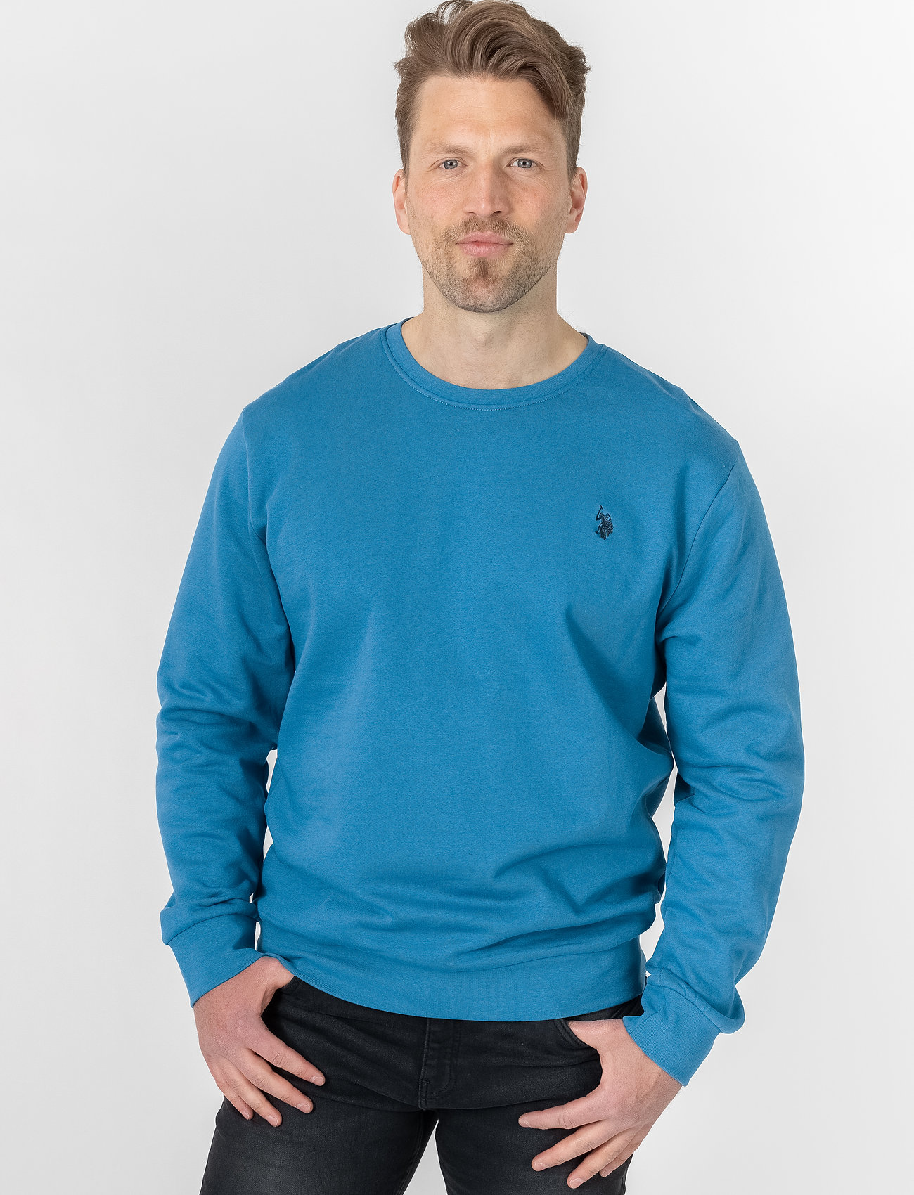 us polo blue sweatshirt