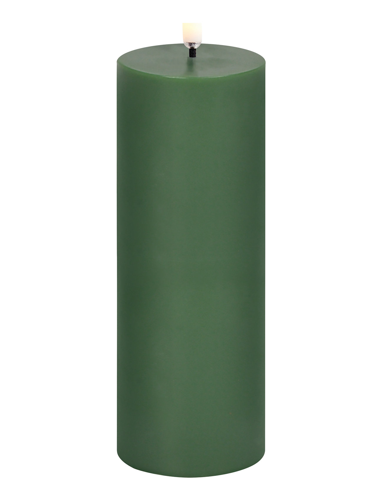 UYUNI Lighting Led Pillar Candle, Olive Green, Smooth, 5,8X15,2 Cm Grön