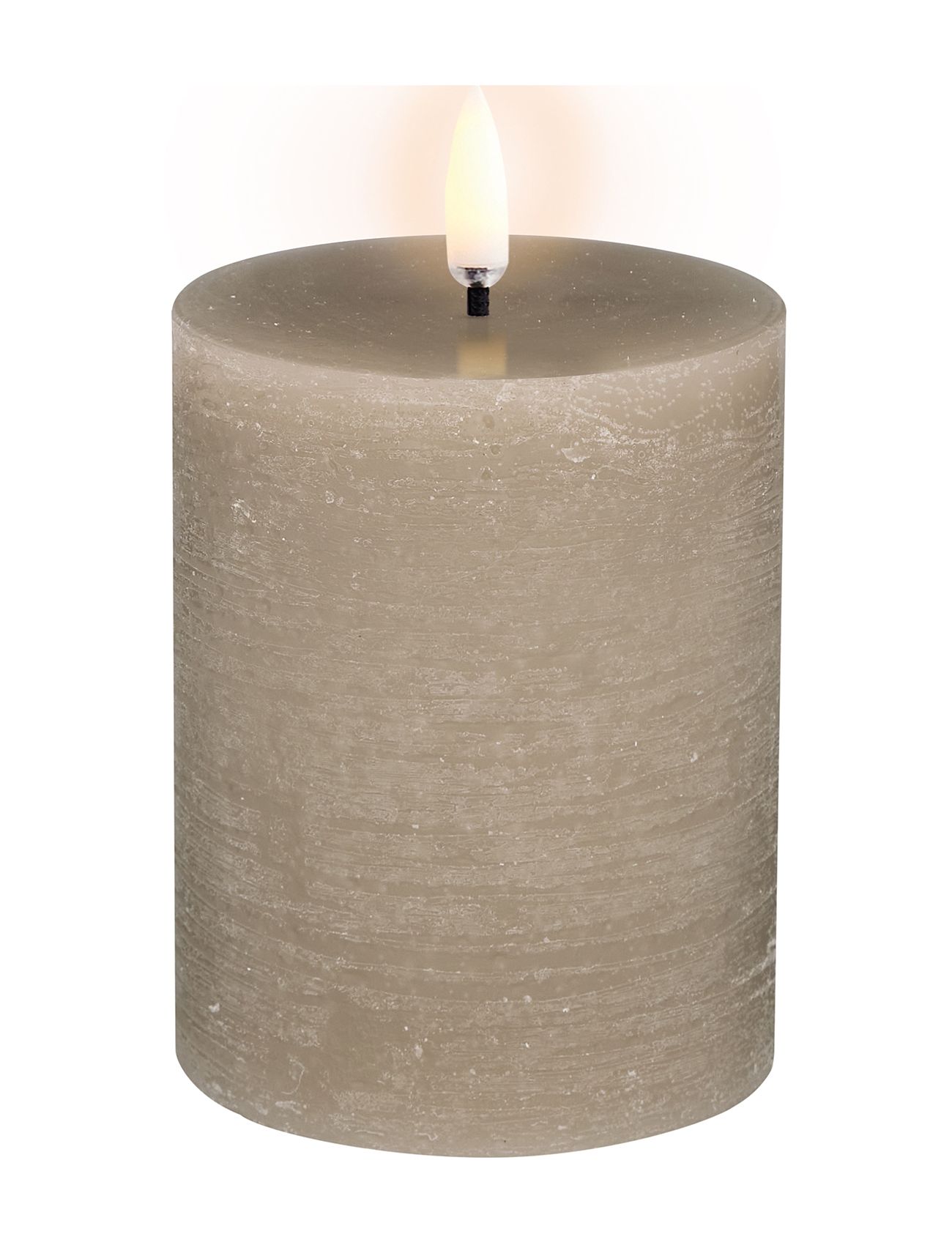 UYUNI Lighting Led Pillar Candle Beige