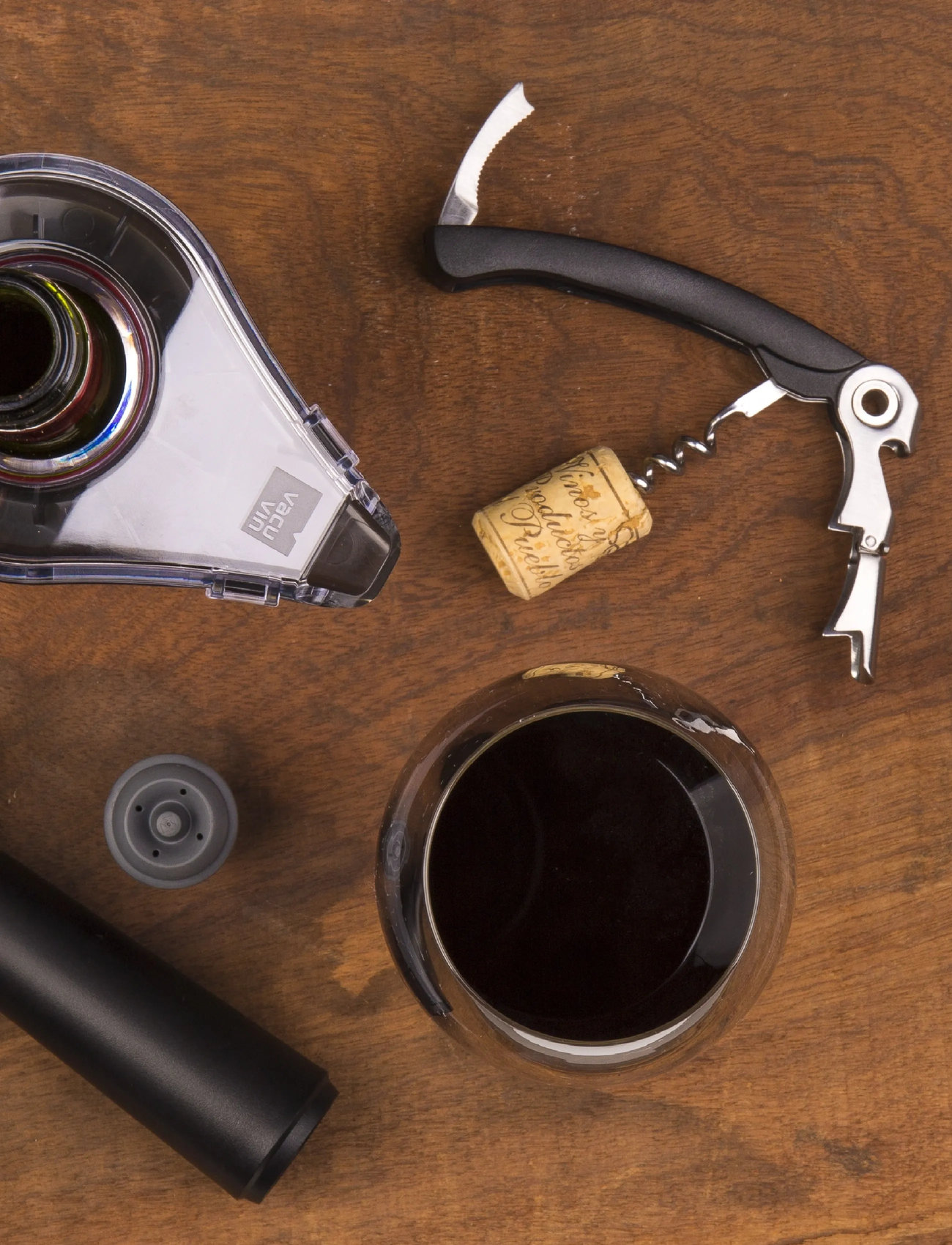 Vacuvin Wine Saver Gift Pack 2-Pack, One Size, Black, Tilbehør Til Drinks Og Barer > Flaskeåbnere Og Vinpropper, Unisex