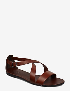CC 25 Sandal Heel 85mm White Fabric Black Grosgrain