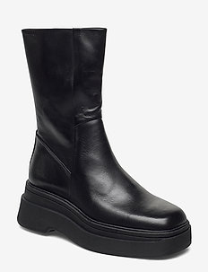 CARLA - høye boots - black