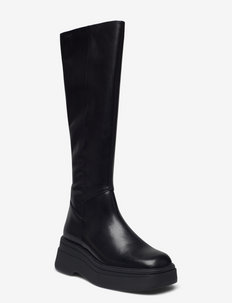 CARLA - høye boots - black