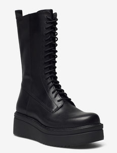 TARA - høye boots - black