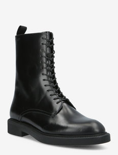 ALEX W - laced boots - black
