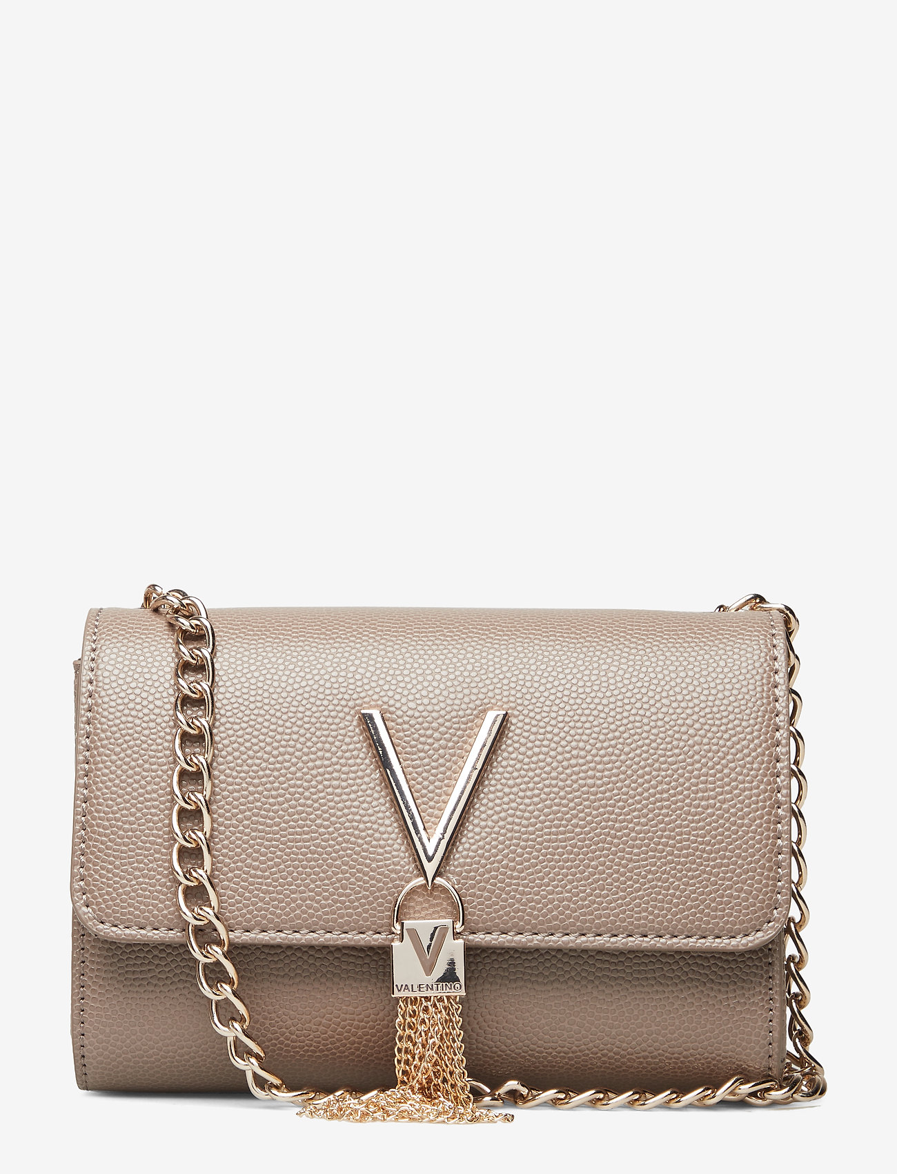 valentino divina clutch taupe