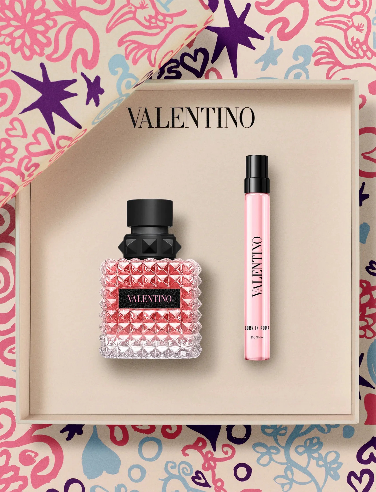 Valentino Fragrance Born In Roma Donna Set Eau De Parfum 50ml And Travel Size 10ml, 1 PCE, Nude, Parfume > Eau De Parfum, Dame