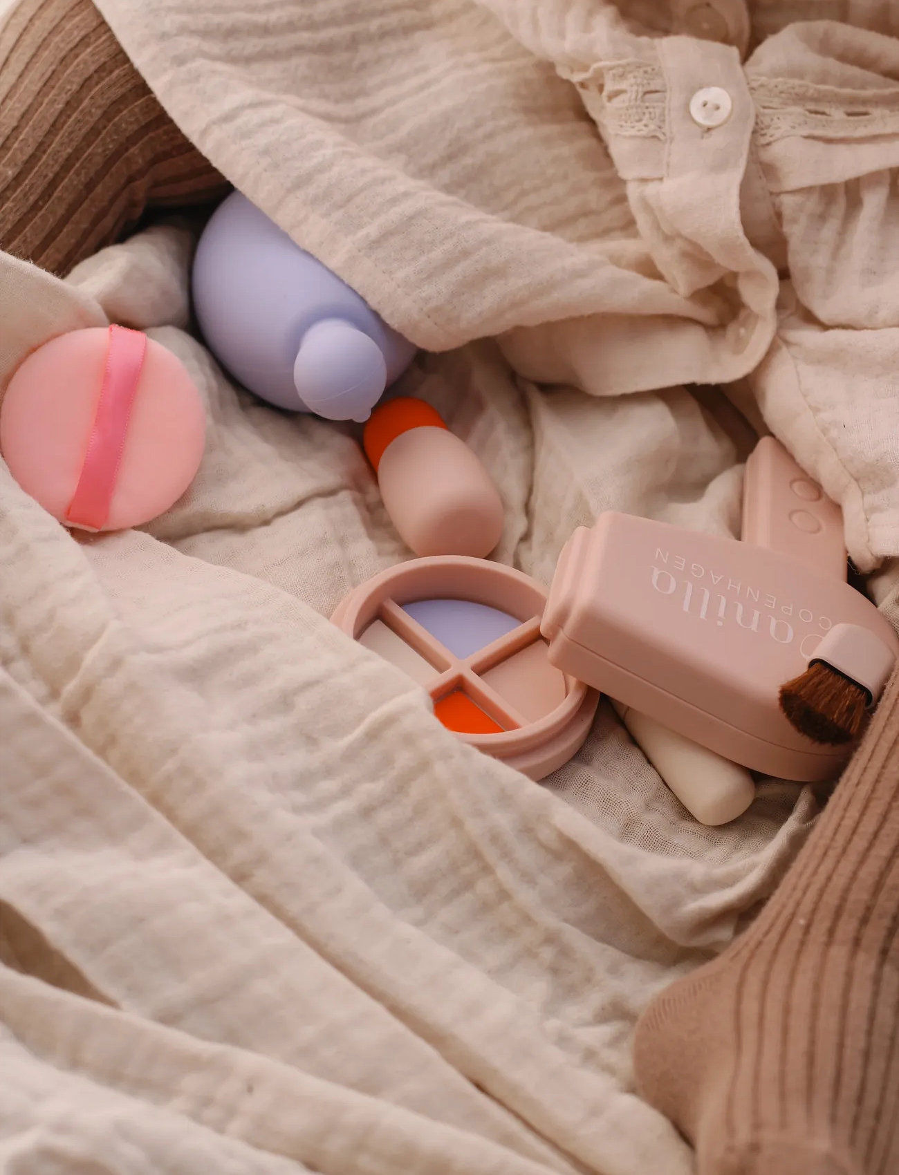 Vanilla Copenhagen Makeup Legesæt - Silikone, One Size, Pink, Kostumer & Tilbehør > Makeup, Børn