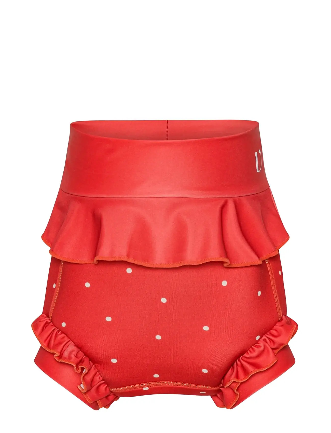 Vanilla Copenhagen Blebadebukser Neopren - Berry - Dots, 3-6M, Red, Badetøj > Bindetrusser, Børn