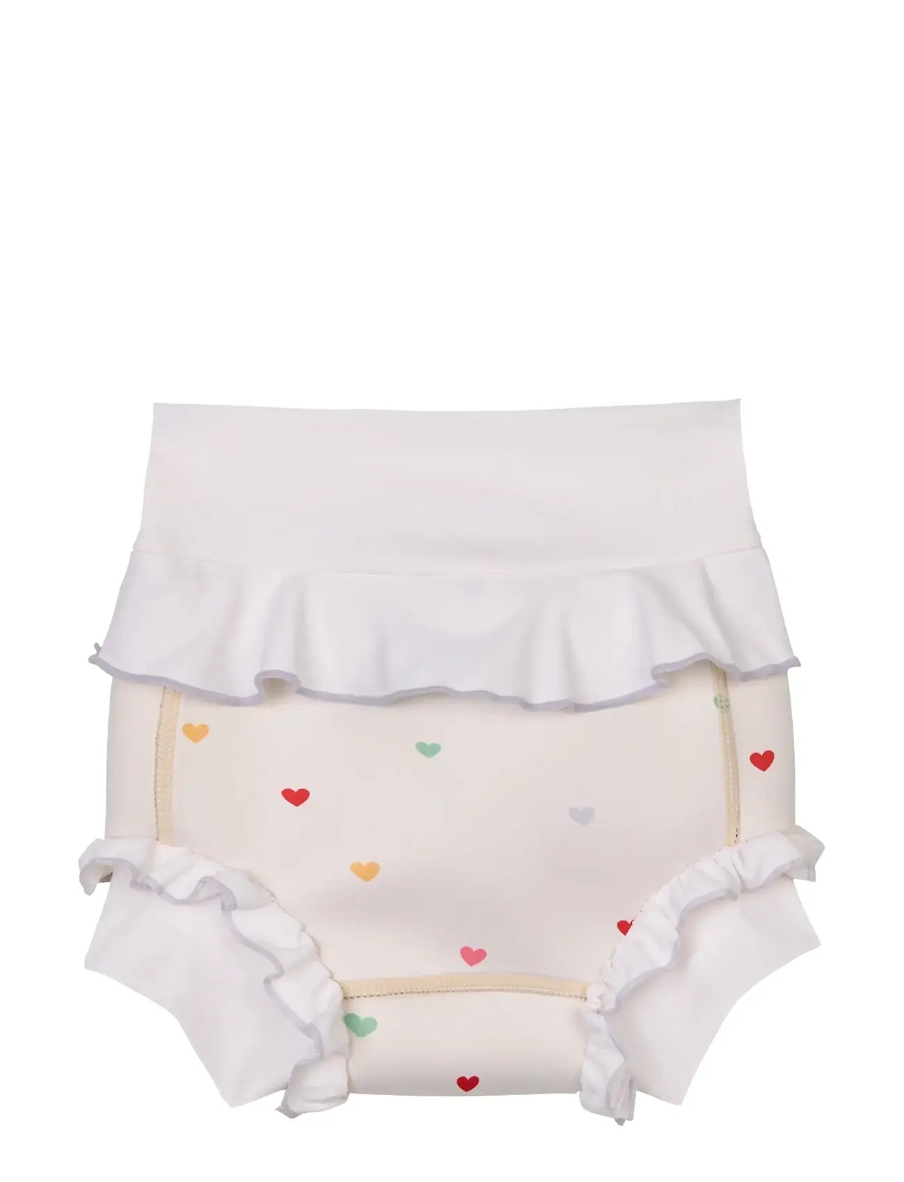 Vanilla Copenhagen Blebadebukser Neopren - Hearts, 2-3Y, Cream, Badetøj > Bindetrusser, Børn
