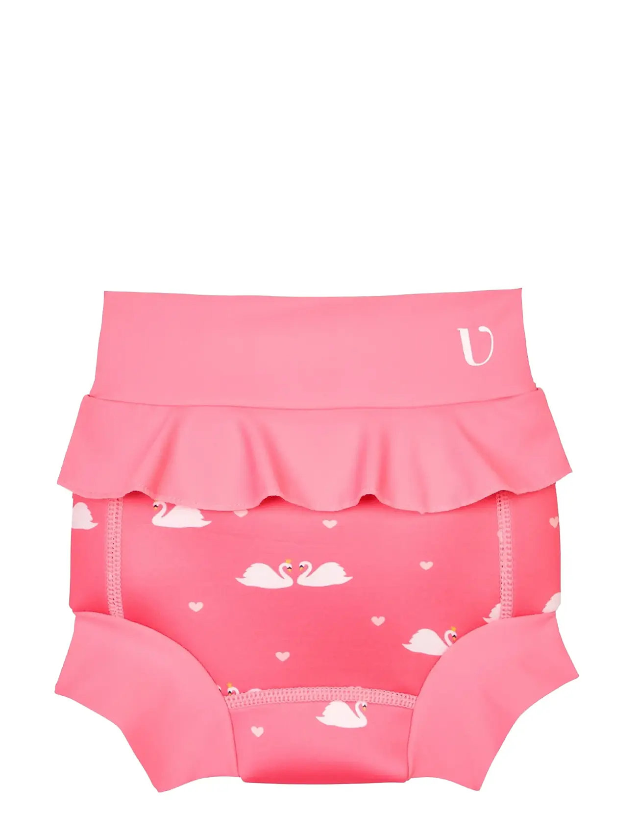 Vanilla Copenhagen Blebadebukser Neopren - Rosy - Swan, 6-12M, Pink, Badetøj > Bindetrusser, Børn