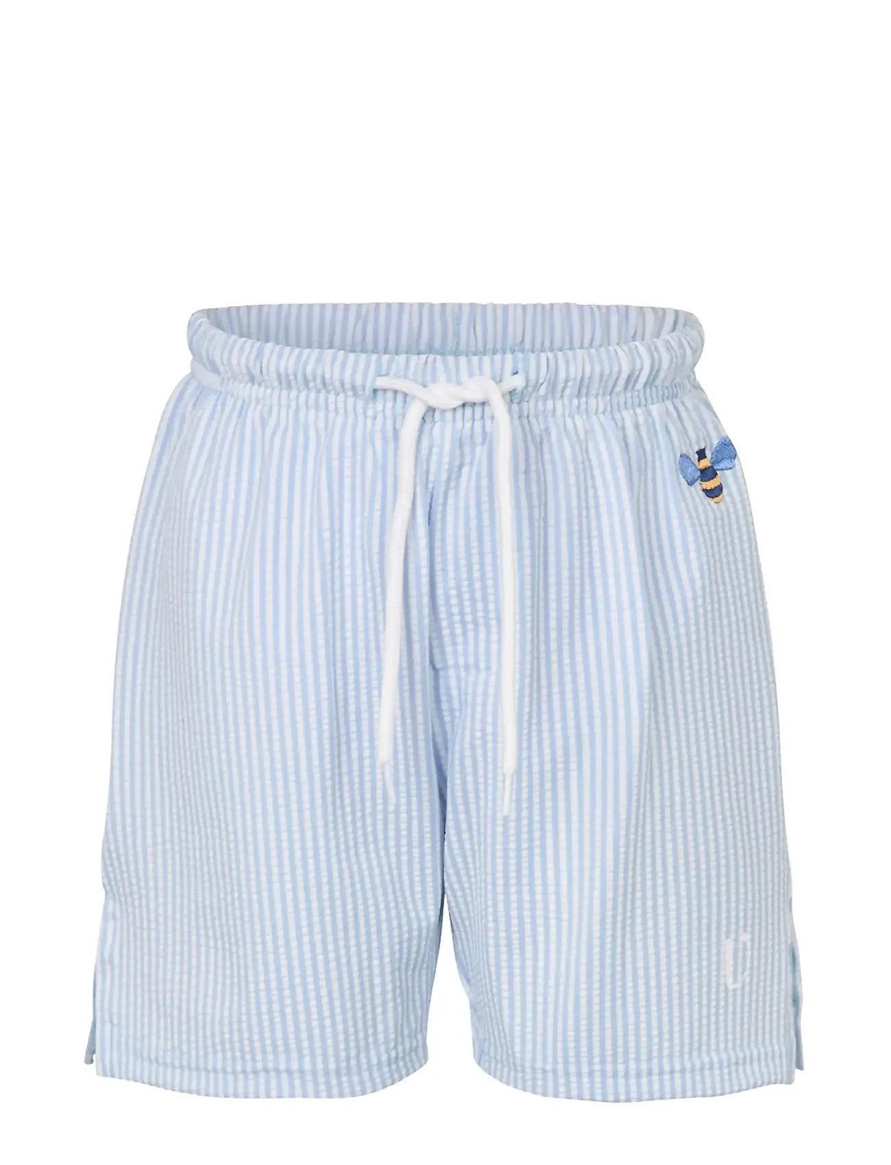 Vanilla Copenhagen Badeshorts - Seersucker, 3-4Y, Blue, Badetøj > Badeshorts, Børn