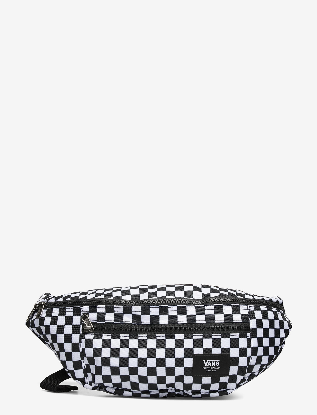 vans ward black & white checkered cross body pack