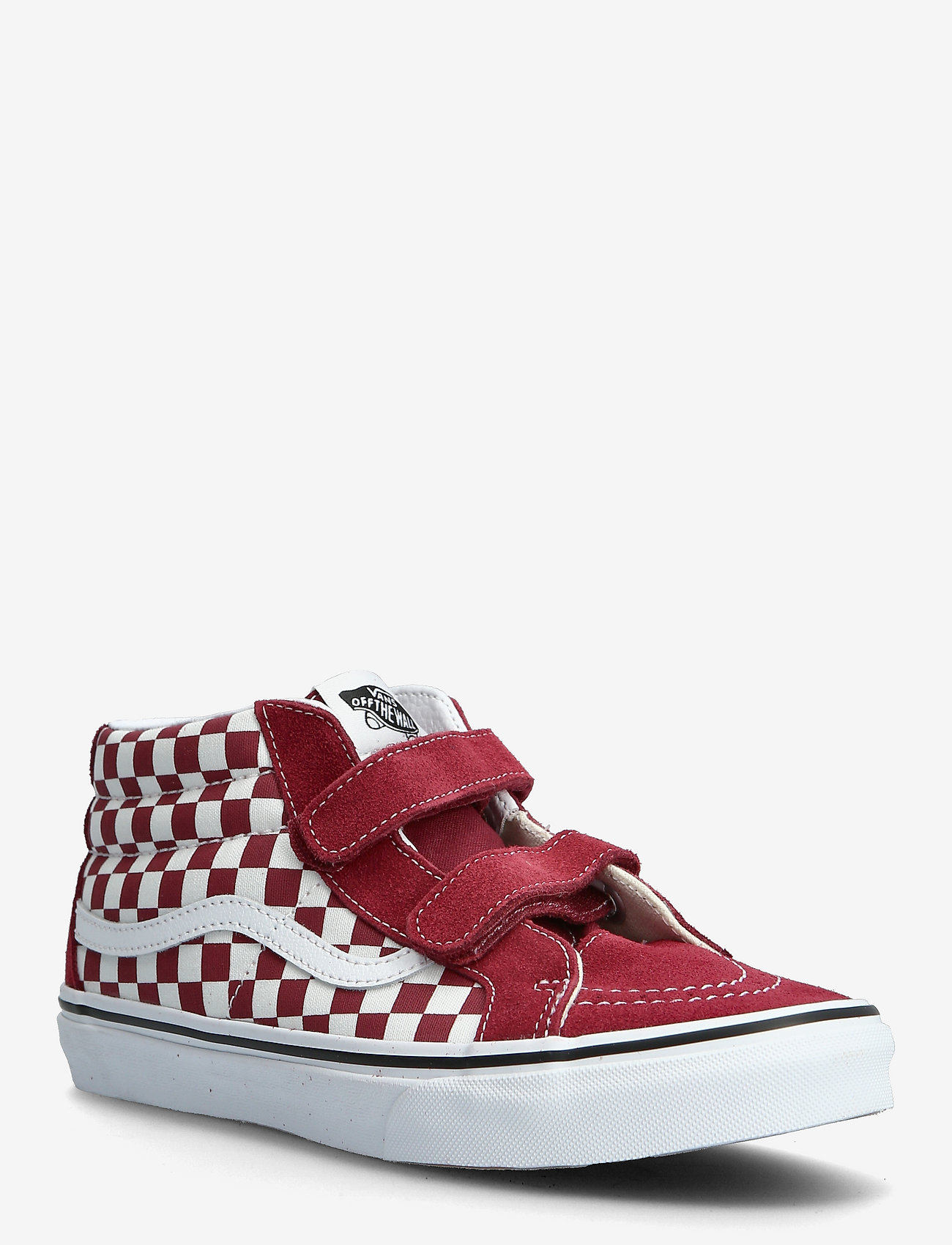 red and white toddler vans