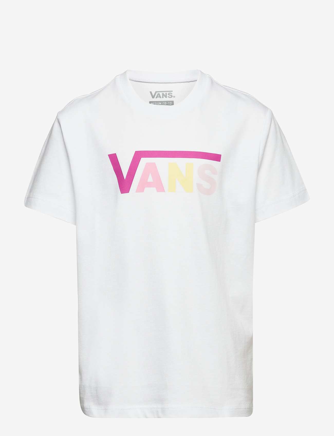 VANS - GR FLYING V CREW GIRLS - kortærmede t-shirts - white/fuchsia red - 0