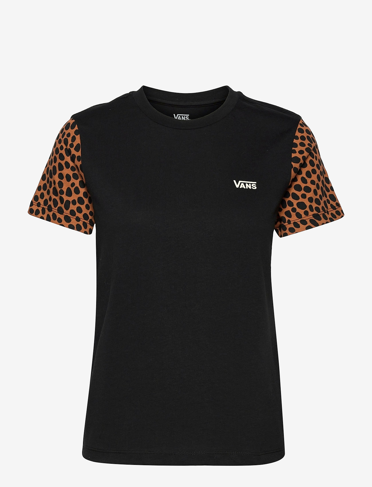 VANS - Top Womens Alpha - t-shirts - black/animal spot - 0