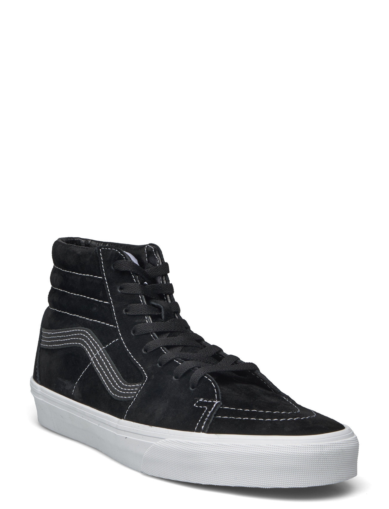 Vans sk8 hi suede black sale