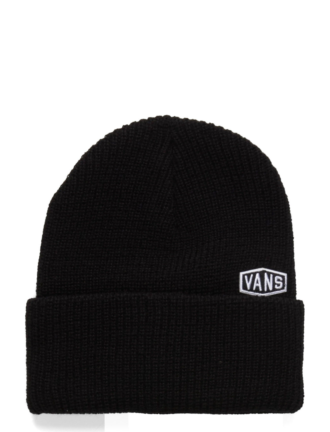 VANS Hex Patch Cuff Beanie, One Size, Black, Sport Accessories > Sport Beanies, Dame
