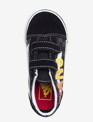 VANS - TD Old Skool V - canva sneakers - (flame logo repeat)blkmlt - 3