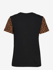 VANS - Top Womens Alpha - t-shirts - black/animal spot - 1