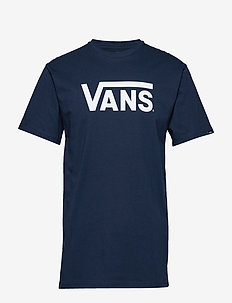 VANS CLASSIC - short-sleeved t-shirts - navy/white