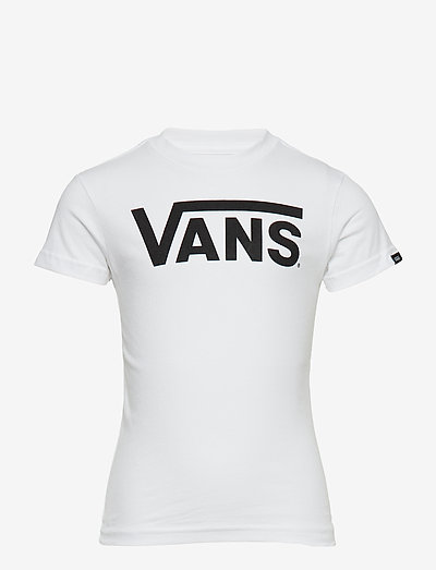 VANS CLASSIC KIDS - wzorzysty t-shirt z krótkimi rękawami - white/black