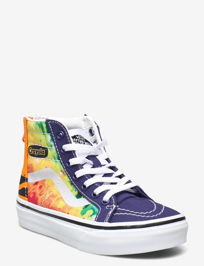 colourful high top vans