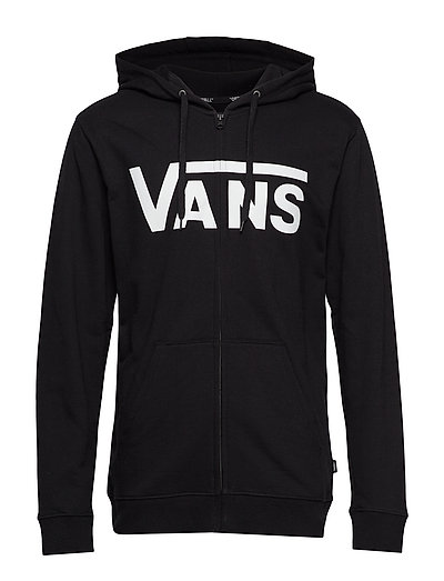 vans black zip up hoodie mens