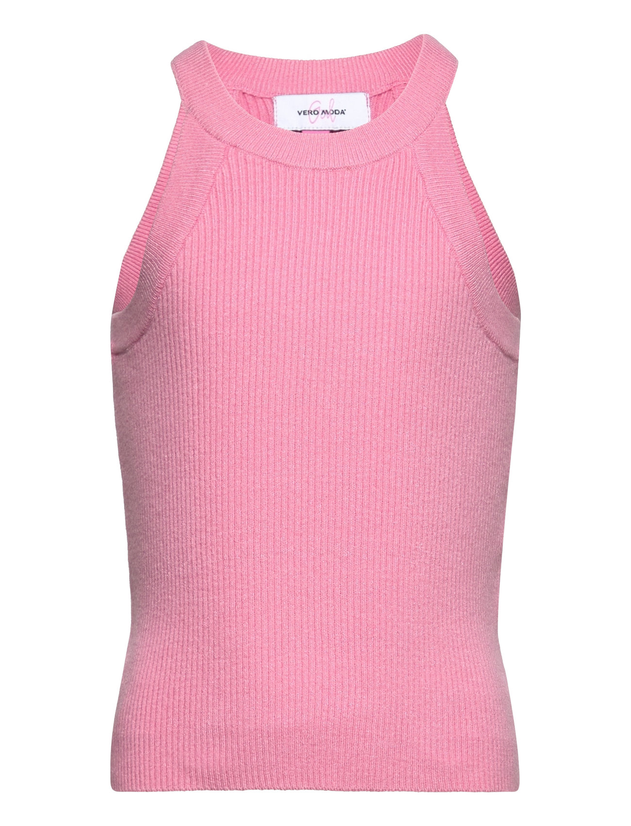 Vmgold Rib Tank Top Girl Tops T-shirts Sleeveless Pink Vero Moda Girl