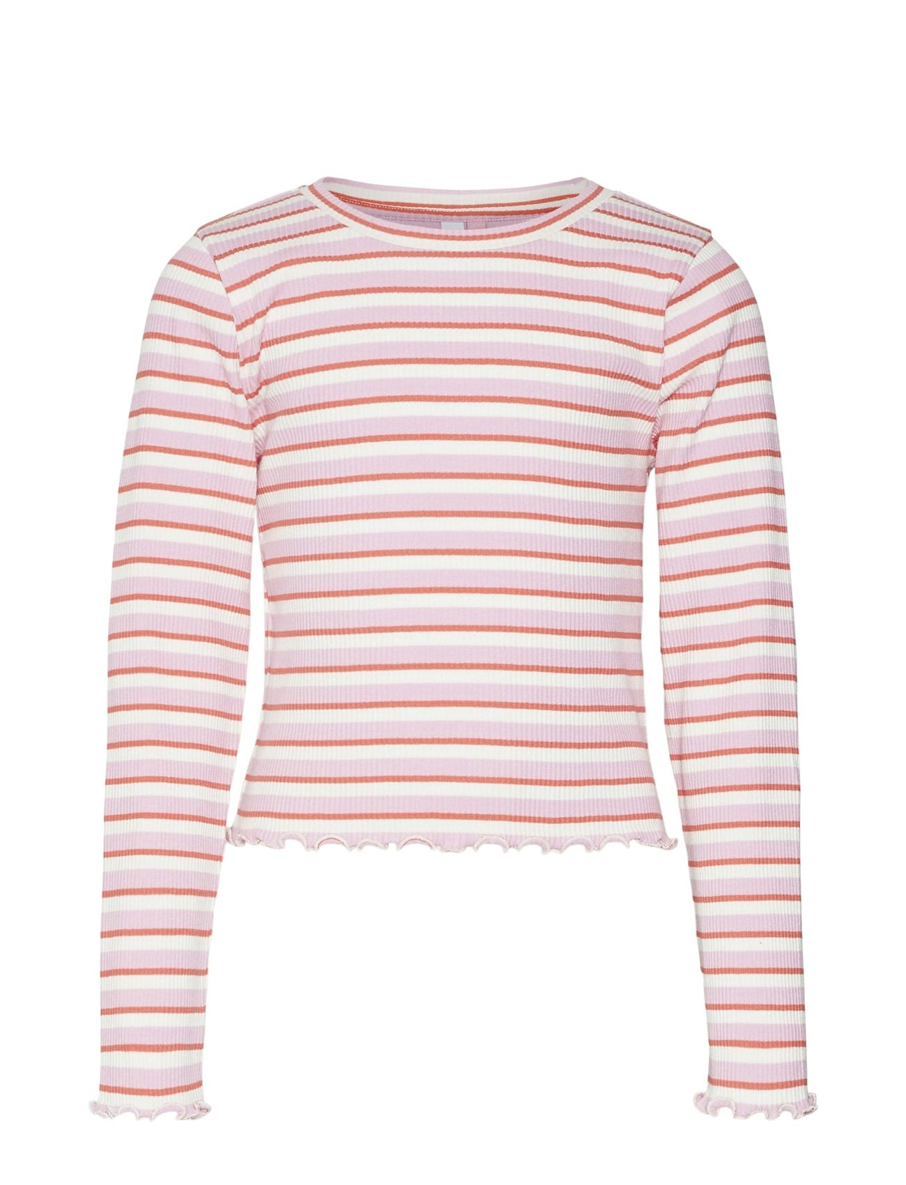 Vmhelle Ls Stripe Top Jrs Girl Tops T-shirts Long-sleeved T-shirts Multi/patterned Vero Moda Girl