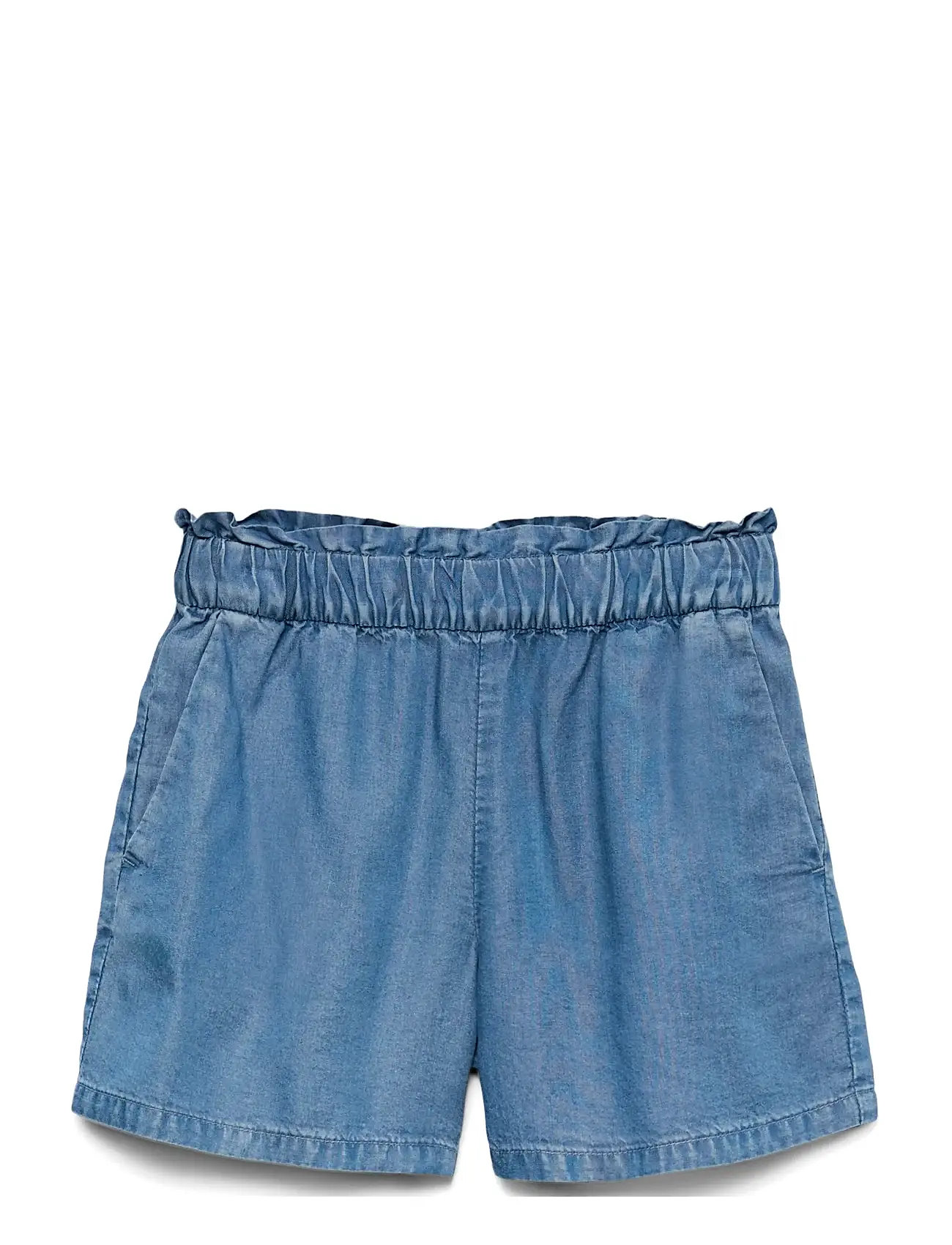Vero Moda Girl Vmharper Hr Pull On Frill Shorts Girl, 128, Blue, Underdele > Shorts, Børn