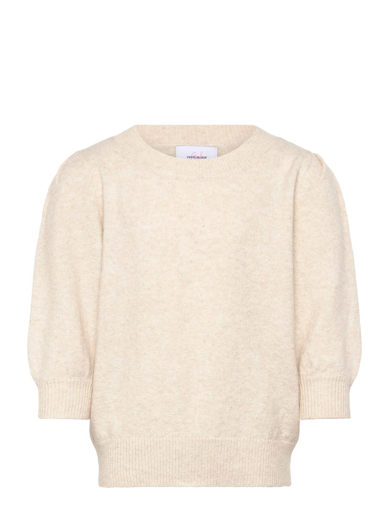 VERO MODA Mädchen Vmdoffy 2/4 O-Neck Pullover Ga Mädchen Cream - 122/128 - Kinder
