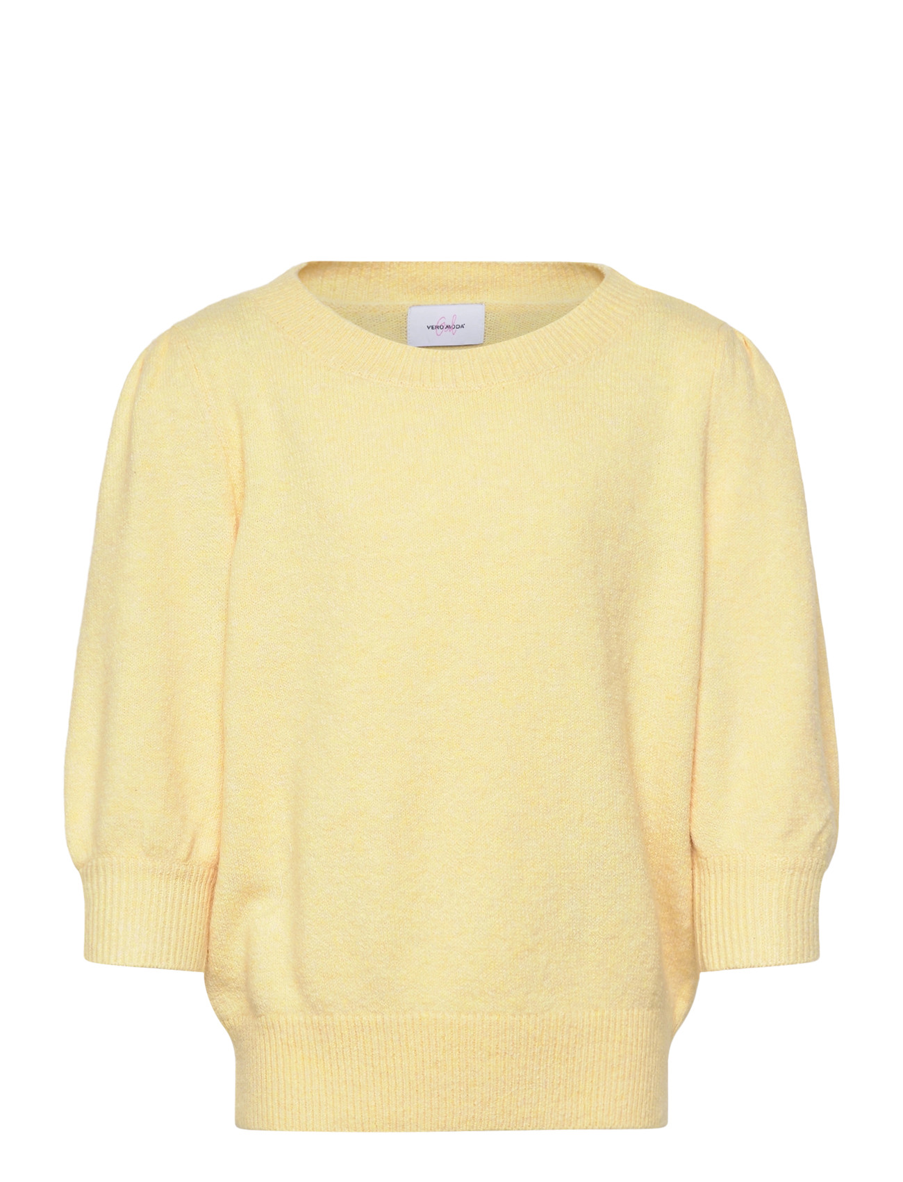VERO MODA Mädchen Vmdoffy 2/4 O-Neck Pullover Ga Mädchen Gelb - 134/140 - Kinder