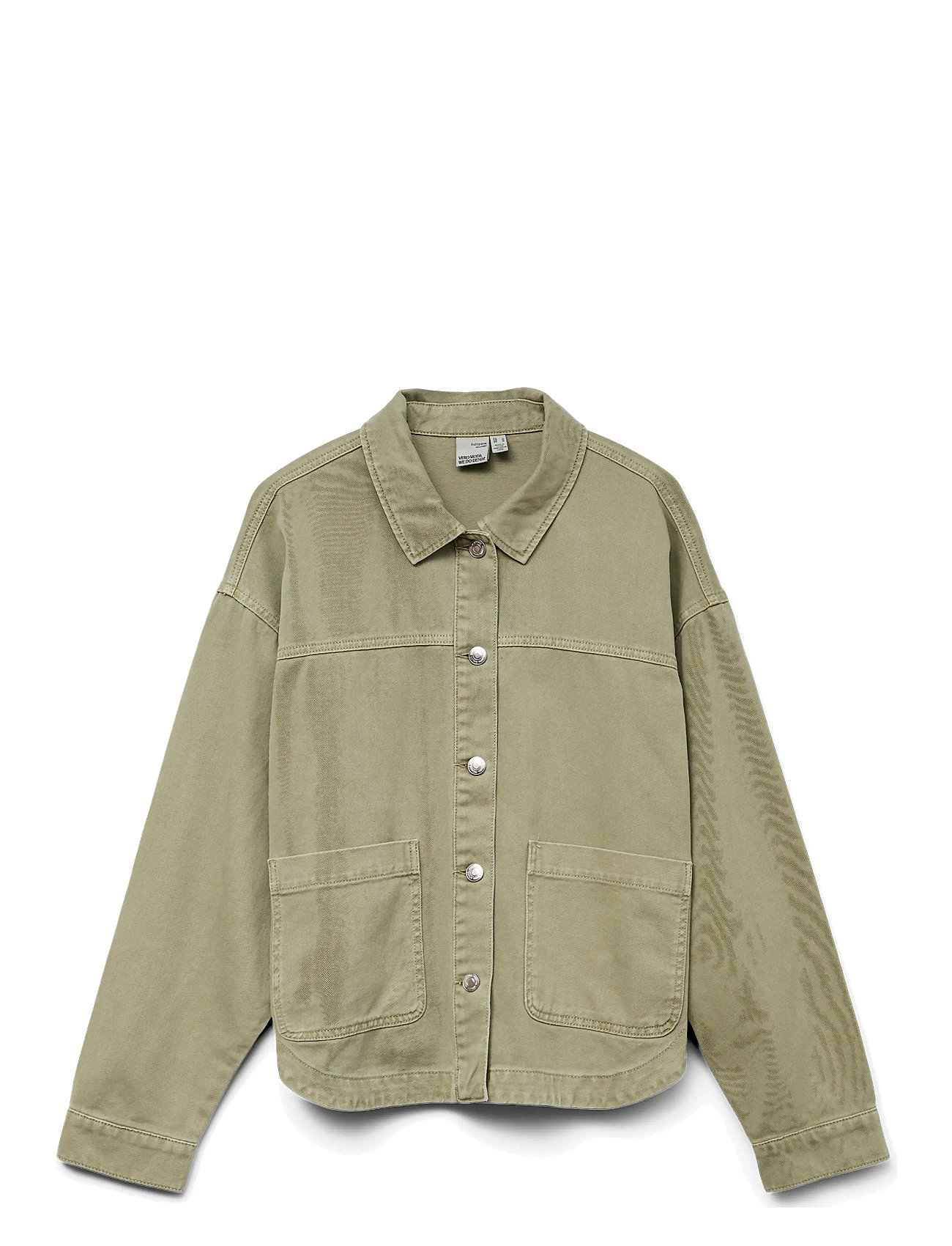 VERO MODA Mädchen Vmjamie Ls Colored Shacket Mix Mädchen Noos Khaki - 128 - Kinder