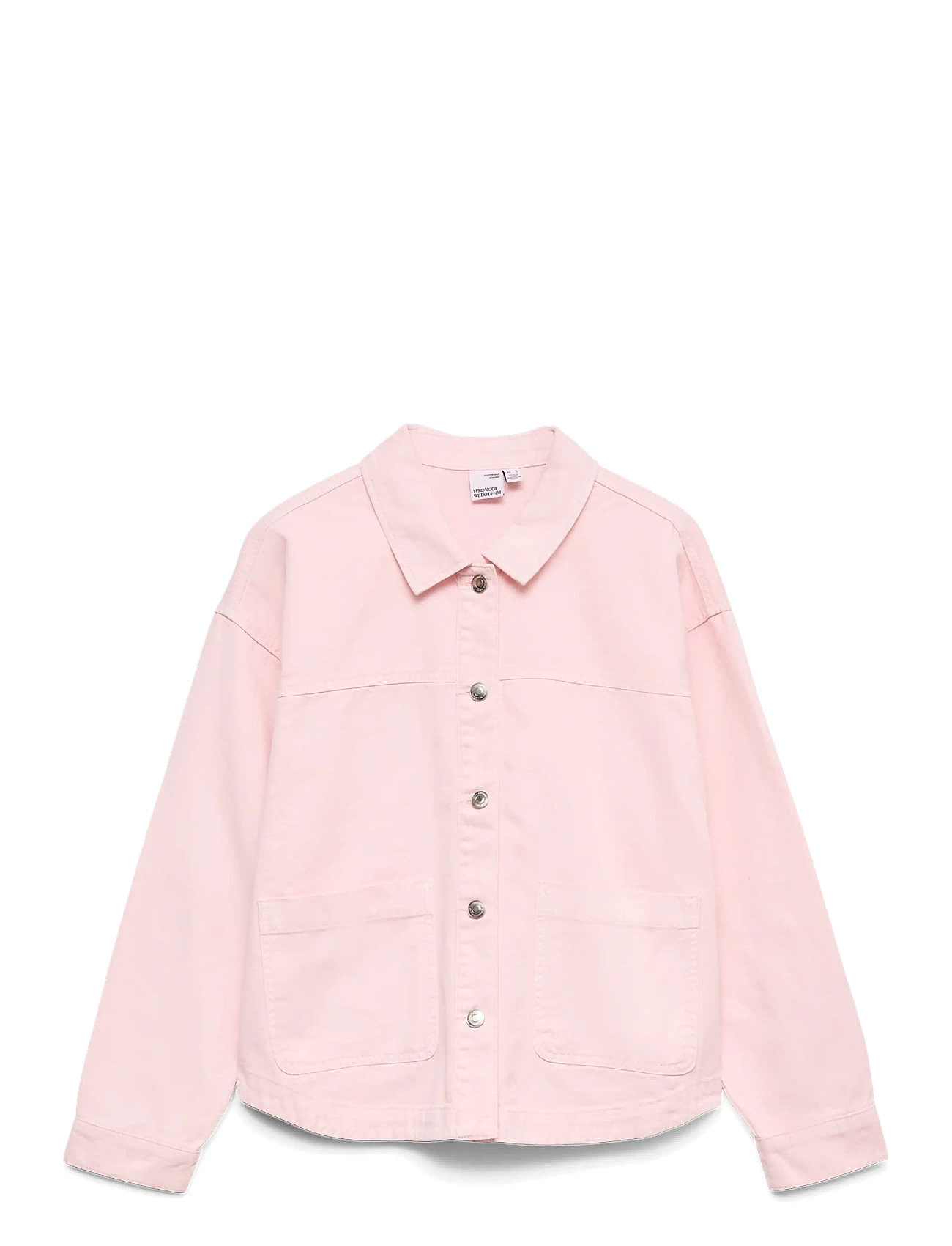 VERO MODA Mädchen Vmjamie Ls Colored Shacket Mix Mädchen Noos Pink - 140 - Kinder