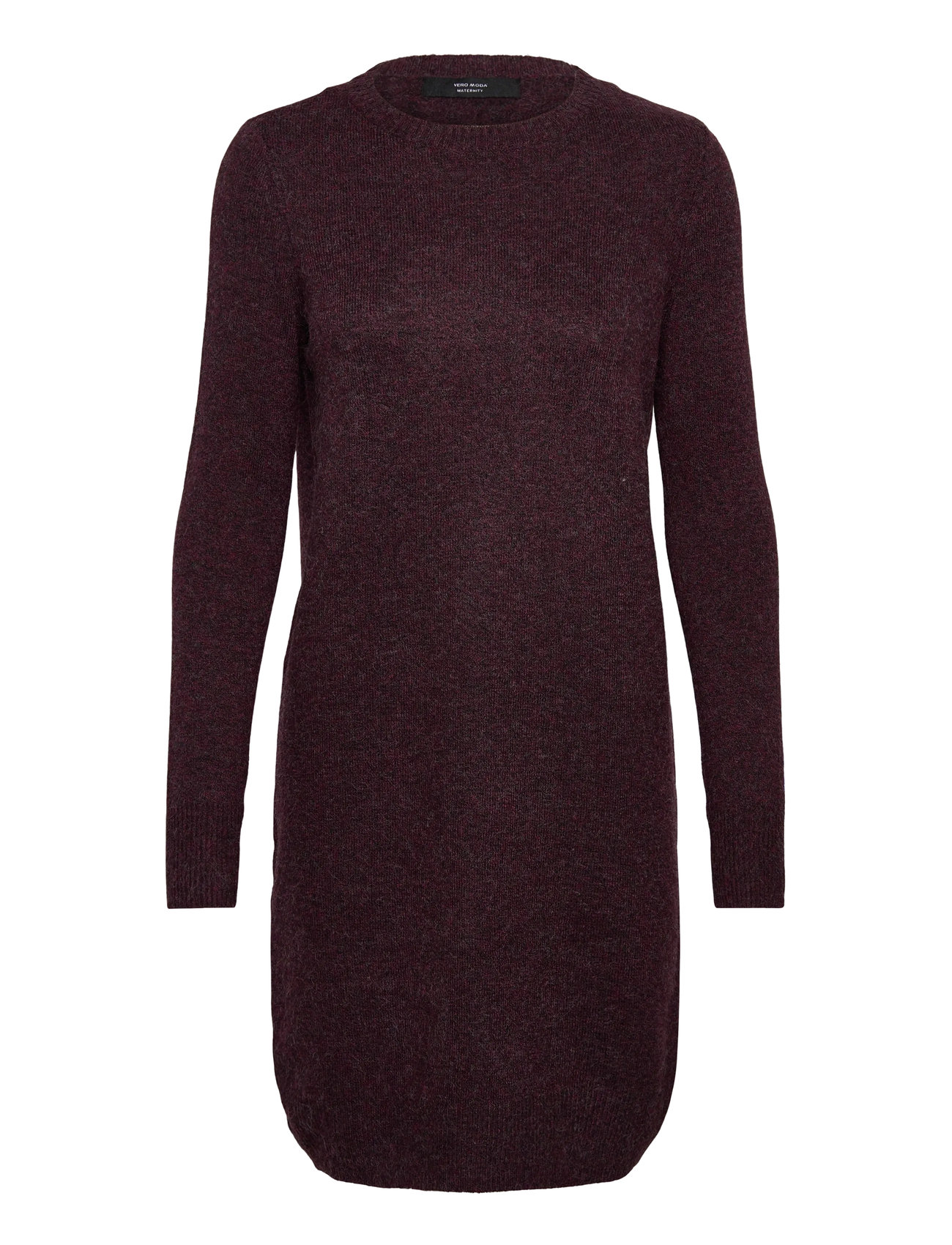 Vero Moda Maternity Vmmdoffy Ls O-Neck Dress Ga Noos, M, Burgundy, Kjoler > Kort Kjole, Dame