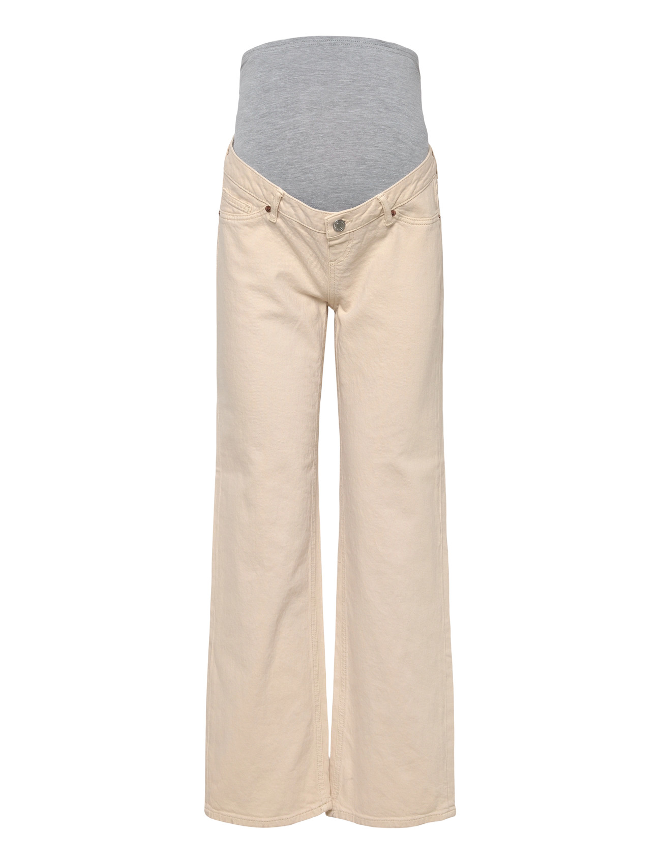 VERO MODA MATERNITY Vmmtessa Wide Jeans Ecru Cream - 32x34 - Damen