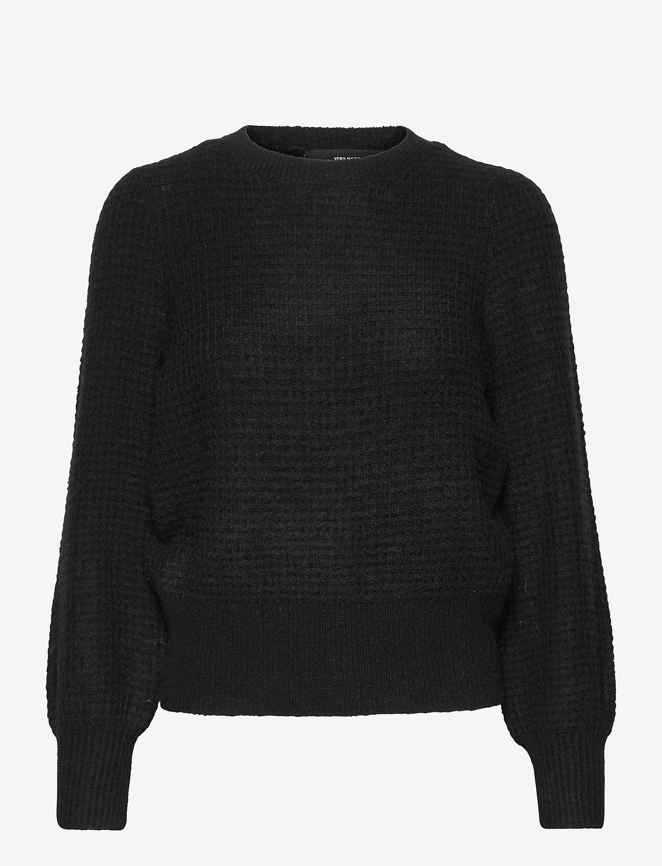 Vero Moda - VMALLISON LS O-NECK BLOUSE GA BF - swetry - black - 0