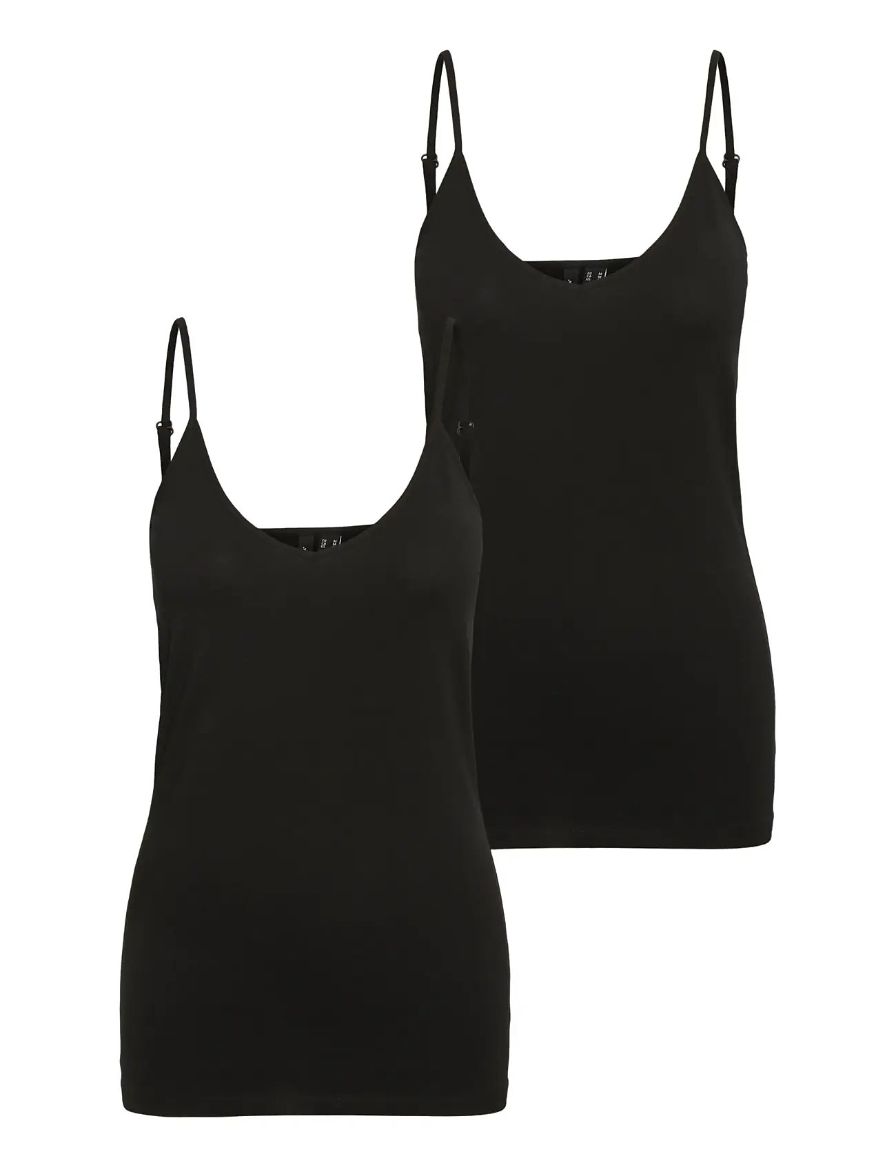 VERO MODA Vmmaxi My Soft V Singlet Jrs 2-Pack Schwarz - L - Damen